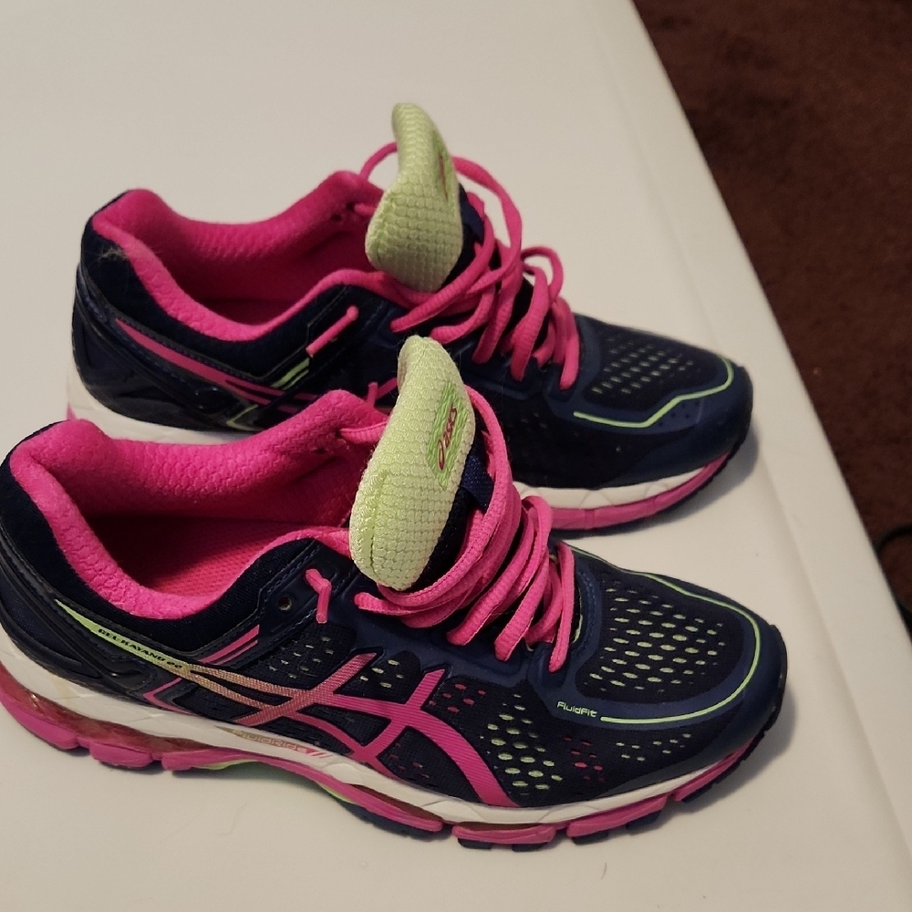 Women's Pink and Blue Athletic Shoes